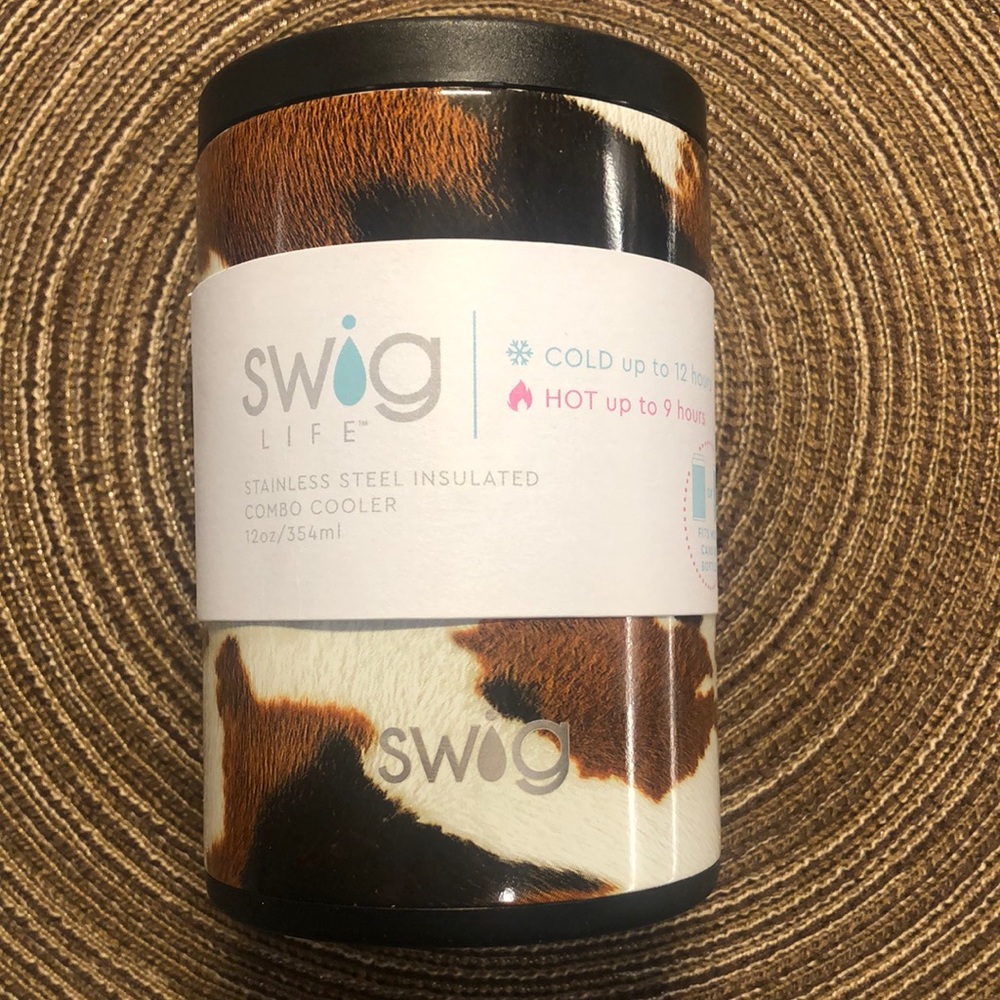 Swig Combo Cooler Koozie Hayride (Cowhide)